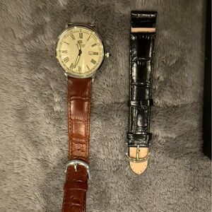 Steinhausen Mens Wristwatch Quartz Swiss Movement - 2 leather straps